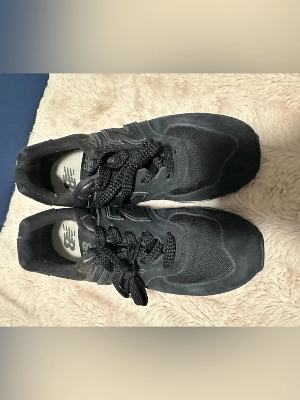 New Balance Kids Black Low-Top Lace-Up Sneakers